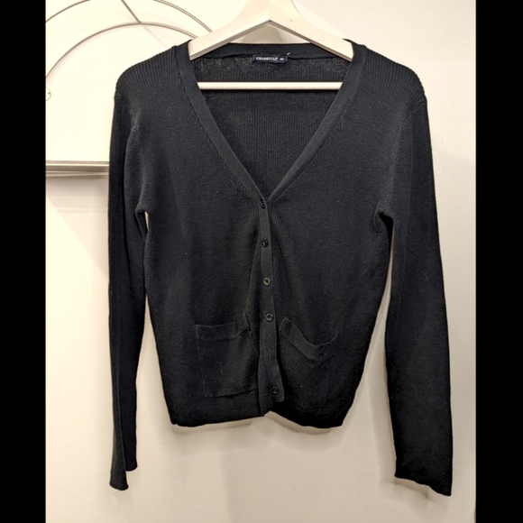 Simple Black Cardigan | S - Picture 1 of 3